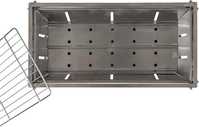 Fire Sense 63724 Stainless Steel Foldaway Charcoal Grill Heavy Duty Stainless Steel Construction For Outdoor Barbecues Camping Tailgating Traveling Charcoal Grate & Carry Bag Included