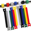 70 PCS 6 inch Cable Ties Reusable Cable Management Adjustable Cable Organizer, Cable Straps, Cord Wraps and Hook Loop Straps for Computer,Gaming, Wire, Desk- Home Office Essentials