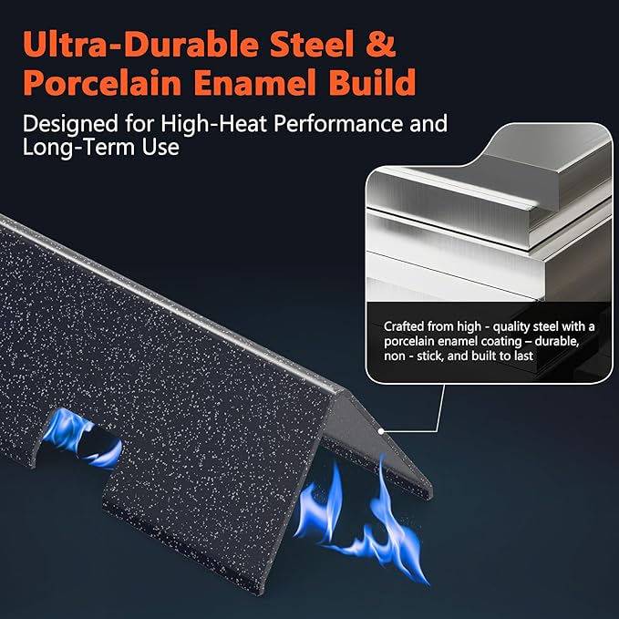 QuliMetal Flavorizer Bars for Weber Spirit E310, Spirit II E310 E/S-330, Grill Parts for Weber Spirit & Spirit 300 Series, 15.3" Flavorizer Bars GS4 Replacement Parts for Weber 67046 7636
