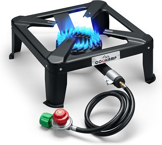 COOKAMP Propane Burner for Outdoor Cooking (Single Burner-Standard)