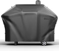 Pellet Grill Cover for Camp Chef Smoker, Upgraded Full-Length Heavy Duty Waterproof Anti-UV Cover for Woodwind Pro 24 PG24SE PG2424SGB SmokePro DLX 24 PG24MZG PG24WWSB, for Camp Chef 24 with Sidekick