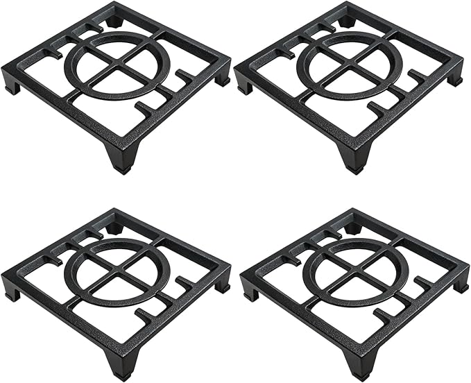 W11380124 Stove Grate Replacement Parts for Whirlpool KitchenAid Gas Range Parts Dual Fuel Range Cooking Grate 11"x 10.8" KFDC558JSS00 KCGC506JSS Stove Oven Cast Iron Cooktop Grate (4 Pack)