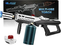 ARTFLAMM Propane Torch Gun, Powerful Cooking Grill Torch Gun, Adjustable Flamethrower Multi Use Blow Torch for BBQ, Campfire, Charcoal Wood Grills Lighter(Tank Not Included)