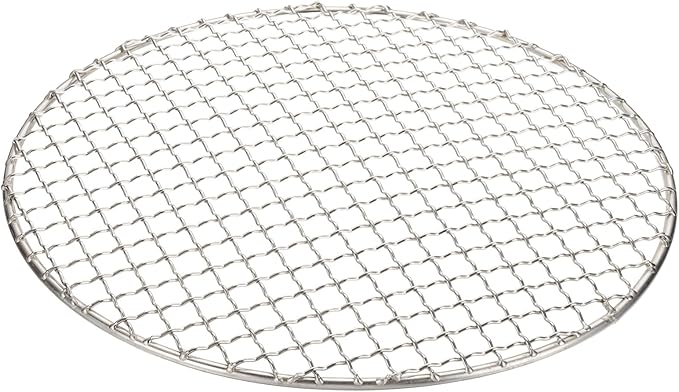 uxcell Stainless Steel Cooling Racks,10.4 Inch Round BBQ Grill Net Steaming Rack, Oven & Dishwasher Safe, for Baking Grilling Roasting Silver