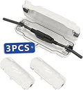 3 Pack Outdoor Extension Cord Safety Cover with Waterproof Seal IP54 Water-Resistant, Weatherproof Electrical Connection Box with 2 Latches, Plug, Socket, Holiday Decoration Light, White