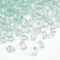 Mr. Fireglass 1/2-Inch Polygon Fire Glass for Fireplace Fire Pit & Lanscaping, 10 Pounds High Luster Crystal Ice