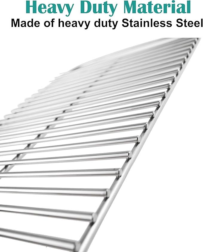 80631 Stainless Steel Grill Grate for Weber Go-Anywhere Charcoal and Gas Grill, Replaces 70211, 3634, 67195, 16" x 10"