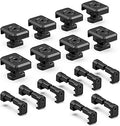 Pressure Switch Cable Management Kit Compatible with M-LOK/Picatinny Rail, Pressure Switch Cable Guides, Cable Clips, Wire Management for Flashlight/Laser, 16 Pack(8 Mlock + 8 Picatinny) - Black