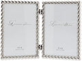 Lawrence Frames Metal Frame, Rope Design, Silver, 4x6 Double