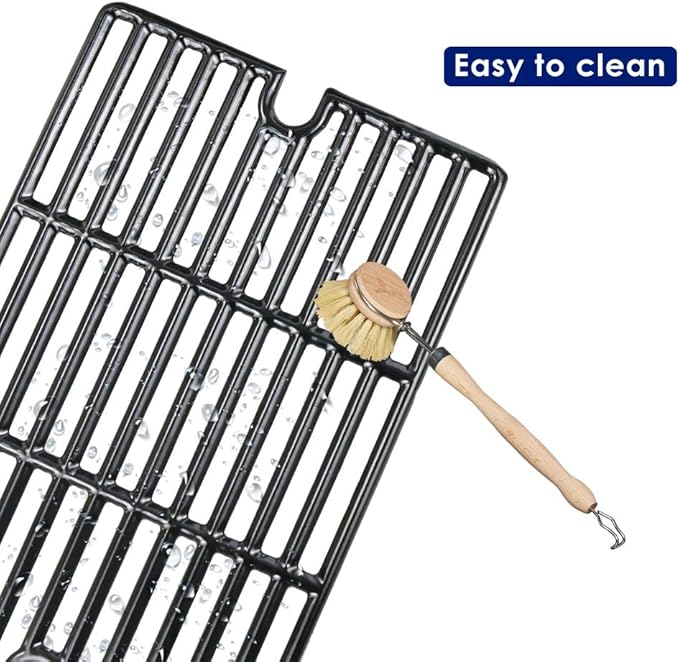 GRISUN 16.5" Cast Iron Cooking Grates for Charbroil Smoke Hollow, Grill Grates Replacement Parts for Gas Grill Model Smoke Hollow PS9900, 7000CGS, Charbroil 463722315 463722313 463750914