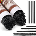 Gueevin 60 Pcs Willow Charcoal Sticks, Willow Charcoal, Artists, Beginners, Students, Perfect for Sketching, Drawing, Shading, and Fine Art Christmas Gifts for Art (2-4mm，4-5mm，5-7mm，7-9mm)