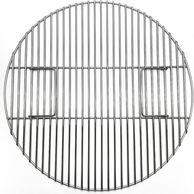 24" Round Grates for BGE, Big Green Egg XL, Weber Summit E6 S6 Kamado Joe Pro Joe Big Joe I, II III Smokers 24" Charcoal Grill and Firering, Outdoor BBQ, Fire Pit Camping, Picnics Cooking Grid