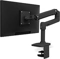 Ergotron – LX Monitor Arm, Single Monitor Desk Mount – fits Flat Curved Ultrawide Computer Monitors up to 34 Inches, 7 to 25 lbs, VESA 75x75mm or 100x100mm – Matte Black
