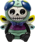Furrybones Summit Collection Dragonfly Tombo Figurine Decorative Signature Skeleton in Colorful Dragonfly with Cute Wing