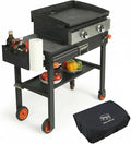 Grill Table For Blackstone Griddle 22 and 17 Inch, Grill Carts and 22 inch Griddle Cover, Foldable Quickly Blackstone Stand Suitable for Travel/Camping And Outdoor Meals