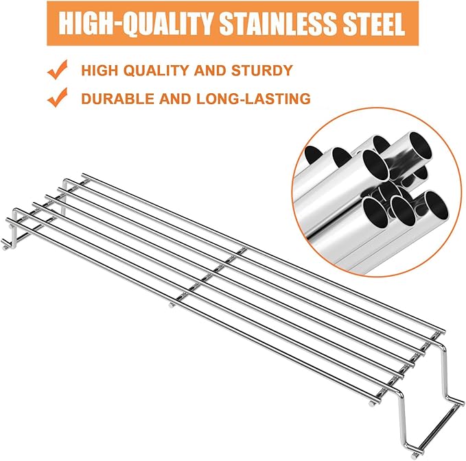 69866 Warming Rack for Weber Spirit 200 Grill Parts 7640, Replacement Parts for Weber Spirit E210 S210 E215 E220 S220, Spirit E-210 Classic, for Weber Spirit Grill Accessories 46010074,Stainless Steel