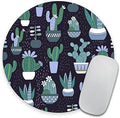 Round Mouse pad, Cactus Mouse pad, Cactus Mousepad, Cactus Office Decor Mouse mat, Desk Accessories Succulent Mouse pad