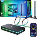 Govee HDMI 2.1 Sync Box Kit 2, Includes AI Sync Box, Light Bars, and Monitor Backlight, Supports 8K@60Hz, 4K@144Hz, VRR and ALLM, Works with Matter and Alexa, RGBIC Light Strip for 27-34 inch Monitor