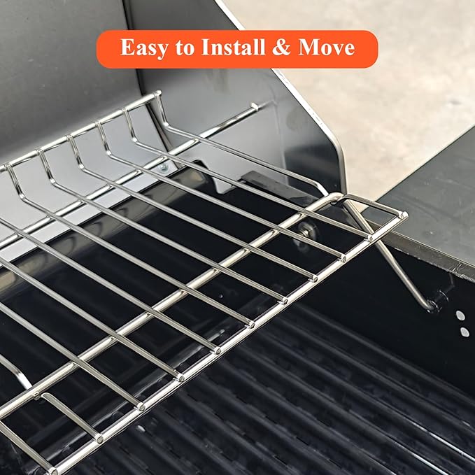 Hisencn Grill Warming Rack for for Charbroil Performance 2-Burner 463633316, Replacement Parts for Char Broil 463672016 2-Burner Gas Grill, Warming Grates, Stainless Steel