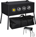 Utheer Grill Cover for Camp Chef 3 Burner Stoves, Heavy Duty 600D Waterproof Fabric Grill Cover for Camp Chef PRO90, SPG90B, TB90LW, TB90LWG, TB90LWG15, with Stove Carry Bag