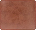 Non-Slip Rubber Base Leather Mousepad for Laptop Computer PC Personality Desings Gaming Mouse Pad Mat 9.45 X 7.87 inch (Leahter Mouse Pad-Coffee, 9.45 X 7.87 inch)