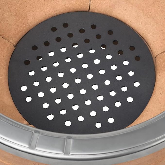 KJ-MFG23 Cast Iron Fire Grate Replacement Parts for Kamado Joe 18 Inch Classic Series I II III 9.75in Charcoal Grate Plate KJ23RH KJ23RHC KJ15040921 KJ23RHCI-A Ceramic Grill Accessories