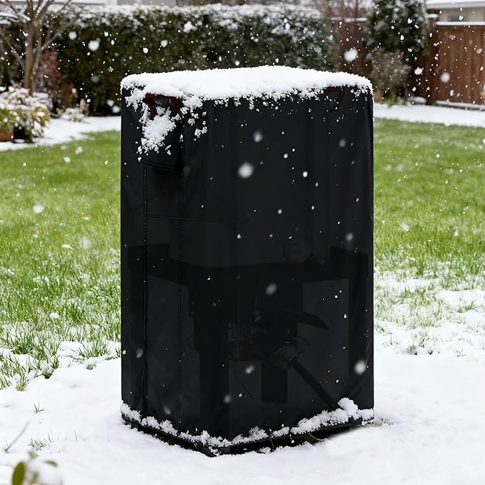 Outdoor Fryers Cover for 18 Qt. Deep Fryer Pot, Waterproof Deep Fryer Cover for Outdoor Cooking -13" D x 16" W x 21" H