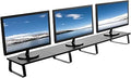 VIVO 55 inch Extra Long Monitor Stand, Wood & Steel Desktop Riser, Multi Screen, TV, Keyboard, Laptop, Ergonomic Desk and Tabletop Organizer, Black, STAND-V000D5