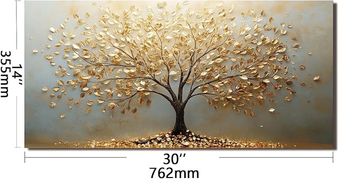 Evgosm tempered glass backsplash, Tree of Life Splashback, Glass Backsplash, Used for Kitchen Wall Protection and Decoration, Easy to Install and Clean. (30x14'')