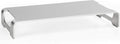 VIVO Silver Aluminum 16 inch Wide Monitor Riser, Ergonomic Desktop Stand, Modern Tabletop Organizer STAND-V000H