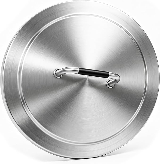 Fire Pit Lid for Solo Stove Bonfire 2.0, 19.5" 304 Stainless Steel Round Lid for SoloStove Accessories Bonfire and Other 19.5 inch Outdoor Firepit with Heat Resistant Handle