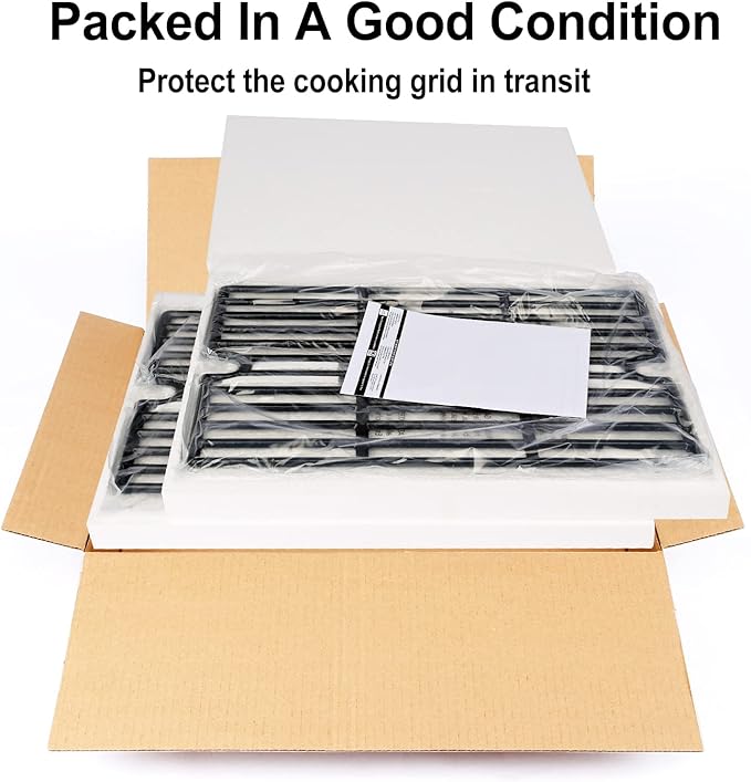Hisencn 16.5" Cast Iron Cooking Grate Replacement for Smoke Hollow PS9900 7000CGS, Charbroil 463722315 463722313 463722416, Kenmore 141.152270 141.155400, Kingsford 24 inch Expert Grill 24 inch