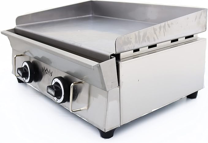 Commercial LPG Gas Griddle with Pressure relief valve Grill Griddle Tabletop Flat Top Countertop Restaurant Griddle Grill Teppanyaki Grill
