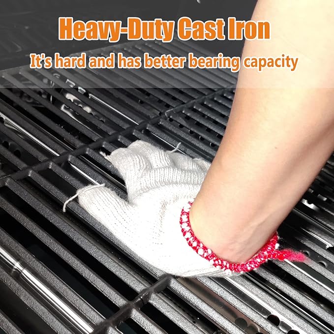 Hisencn Grill Grates Replacement for Charbroil 2 Burner Grills, Thermos 461633514, Tru Infrared 463251414, 463633316, 463251413, 463250210, 463250212, Grids Replacement for G460-0500-W1 G309-0019-W2