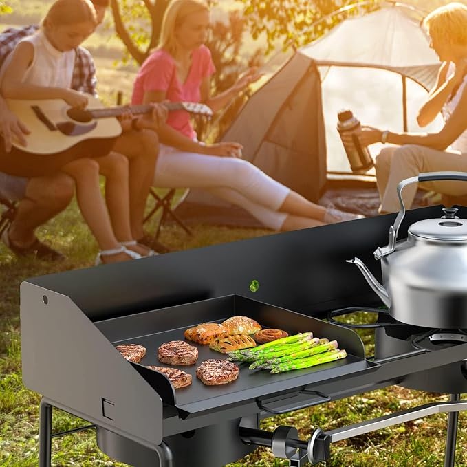 14'' x 16'' Professional Flat Top Steel Griddle with Carry Bag for Camp Chef Grill Pro 60x EX60B EX60P EX60PP EX60LW EX90LW EX280LW and Most of 1/2 Burners Camp Propane Stove Grill