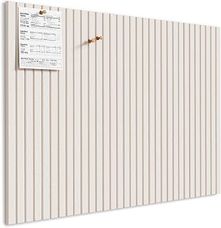MaxGear Large Cork Boards for Walls 48" x 36", Light Tan Felt Bulletin Board Tiles for Office Decor, 12 Pack Felt Wall Tiles with Slat Paneling, Push Pin Board Home Wall Organizer