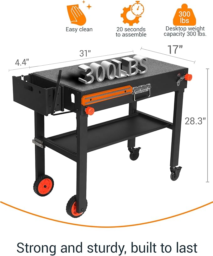 Grill Table For Blackstone Griddle 22 and 17 Inch, Grill Carts Outdoor With Wheels, Heavy-Duty Grill Stand, Foldable Quickly Blackstone Stand Suitable for Travel/Camping And Outdoor Meals