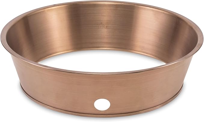TIKI Patio & Celebration Fire Pit Heat Deflector Insert – Durable Metal Heat Reflector for Enhanced Warmth, Gold Finish, 13.78 Inch