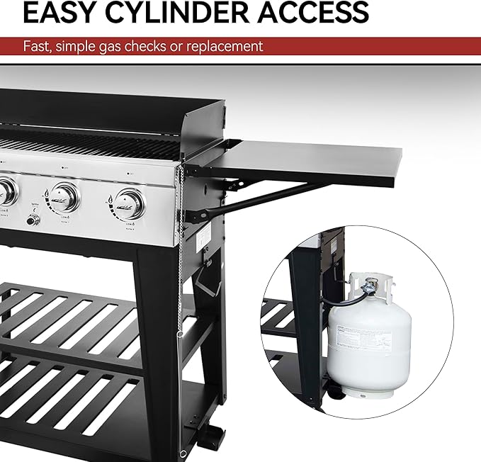 Royal Gourmet Event 8-Burner BBQ Propane Gas Grill with Cover, Picnic or Camping Outdoor