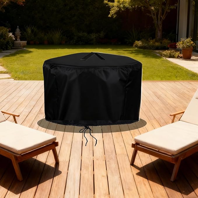 Propane Fire Pit Covers for EcoNook 22 inch Portable Propane Fire Pits, Waterproof Firebowl Covers Outdoor Firepit Cover-22" D x 18" H