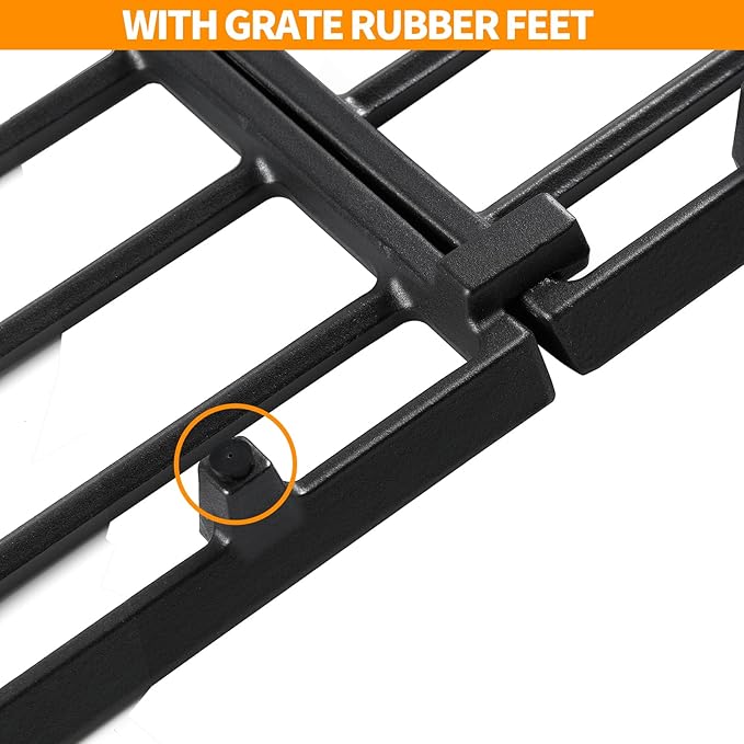 Atgestore W11394363 Burner Grate Replacement for Whirlpool Stove Parts Cast Iron Grate Kit WPW10447923 WFG524SLAB0 WFG524SLAB1 Whirlpool Gas Range Parts Stove Top Cooktop Surface Burner Grate Rack