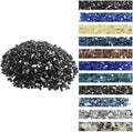 VEVOR Fire Glass, 20 lbs, Black, 1/2 Inch High-Temperature Resistant Fireplace Rocks, Reflective & Smokeless Fire Pit Glass for Outdoor Table, Landscaping