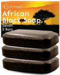 O NATURALS 3-Pack Organic Soap Bar 4oz each Set - 100% Vegan Cold Process Body Wash Scented Premium Essential Handmade Soap - Natural Soaps for Men Women, Face, Body - African Black