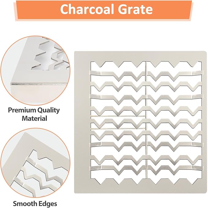 AJinTeby Charcoal Grate for Masterbuilt Gravity Smokers and Grills, for Masterbuilt 560/800/1050 Gravity Digital Smoker Accessories, Replacement for Masterbuilt 1050 Charcoal Grate 9004200136