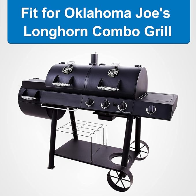 Utheer Cast Iron Grill Grates fit Oklahoma joe's Longhorn Comb Charcoal/Gas Smoke 12201767,14201767, fit Oklahoma joe's Longhorn 18202083,16202046,15202029 Cast Iron Grill Cooking Grids, 4 Pack
