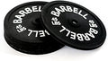 Barbell Bumper Plate Drink Coasters Set of 6, Round Black Silicone Coasters for Coffee Table, Absorbent Coaster for Drinks, Fitness Gym Gifts for Men & Women, Weightlifting Coaster Gym Accessories