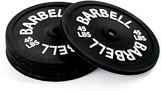 Barbell Bumper Plate Drink Coasters Set of 6, Round Black Silicone Coasters for Coffee Table, Absorbent Coaster for Drinks, Fitness Gym Gifts for Men & Women, Weightlifting Coaster Gym Accessories