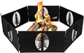 Camco Heavy Duty Steel Campfire Fire Pit Ring - 27"" Wide with Hinged Construction - Portable Fire Pit Features Collapsible Design & is Easily Transportable - Includes Storage Bag - (51091)