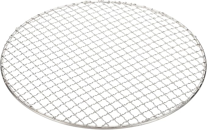 uxcell Stainless Steel Cooling Racks,12.2 Inch Round BBQ Grill Net Steaming Rack, Oven & Dishwasher Safe, for Baking Grilling Roasting Silver
