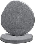 Diatomaceous Earth Coasters,3.9"x3.9", Quick-Dry, Absorbent, Heat-Resistant, Modern Stone Design, Dark Gray, Irregular Shape (2, Grey)